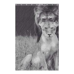 King And Queen Of The Jungle Design  Shower Curtain 48  X 72  (small)  by FrontlineS