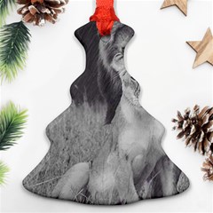 King And Queen Of The Jungle Design  Christmas Tree Ornament (two Sides) by FrontlineS