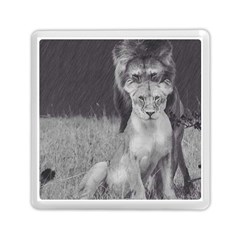 King And Queen Of The Jungle Design  Memory Card Reader (square)  by FrontlineS