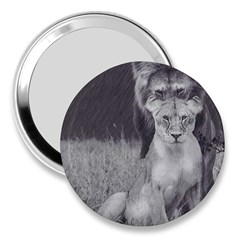 King And Queen Of The Jungle Design  3  Handbag Mirrors