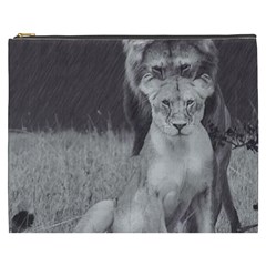 King And Queen Of The Jungle Design  Cosmetic Bag (xxxl)  by FrontlineS