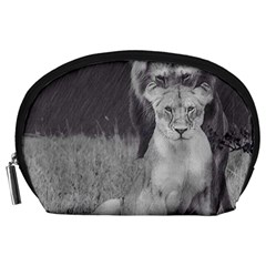 King And Queen Of The Jungle Design  Accessory Pouches (large) 