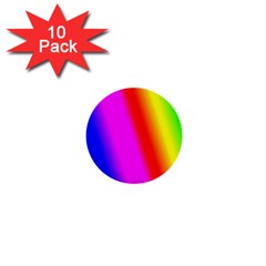 Multi Color Rainbow Background 1  Mini Buttons (10 Pack)  by Amaryn4rt