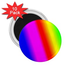 Multi Color Rainbow Background 2 25  Magnets (10 Pack) 