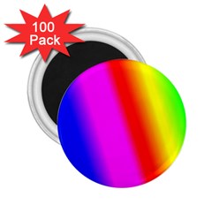 Multi Color Rainbow Background 2 25  Magnets (100 Pack)  by Amaryn4rt