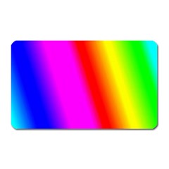 Multi Color Rainbow Background Magnet (rectangular)