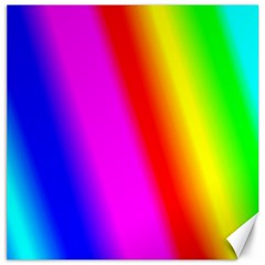 Multi Color Rainbow Background Canvas 12  X 12   by Amaryn4rt