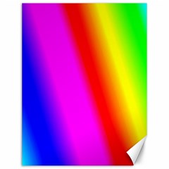 Multi Color Rainbow Background Canvas 12  X 16  