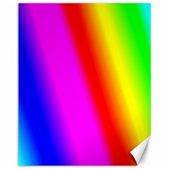 Multi Color Rainbow Background Canvas 11  X 14   by Amaryn4rt