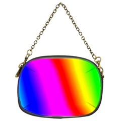 Multi Color Rainbow Background Chain Purses (two Sides) 