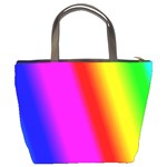 Multi Color Rainbow Background Bucket Bags Back