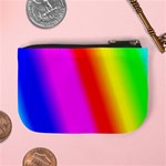 Multi Color Rainbow Background Mini Coin Purses Back