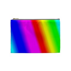 Multi Color Rainbow Background Cosmetic Bag (medium)  by Amaryn4rt