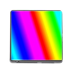 Multi Color Rainbow Background Memory Card Reader (square)