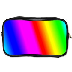 Multi Color Rainbow Background Toiletries Bags 2-side by Amaryn4rt