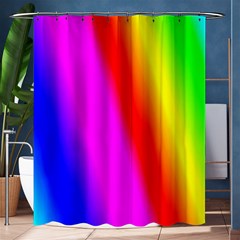 Multi Color Rainbow Background Shower Curtain 60  X 72  (medium)  by Amaryn4rt