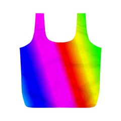 Multi Color Rainbow Background Full Print Recycle Bags (m) 