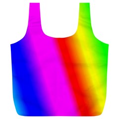 Multi Color Rainbow Background Full Print Recycle Bags (l) 