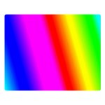 Multi Color Rainbow Background Double Sided Flano Blanket (Large)  80 x60  Blanket Front