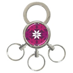 Pattern Background Texture Aztec 3-ring Key Chains