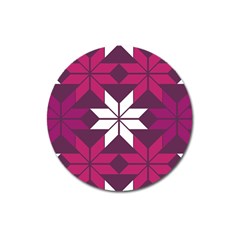 Pattern Background Texture Aztec Magnet 3  (round)