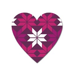 Pattern Background Texture Aztec Heart Magnet