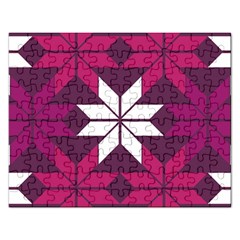 Pattern Background Texture Aztec Rectangular Jigsaw Puzzl