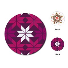 Pattern Background Texture Aztec Playing Cards (round) 