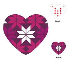 Pattern Background Texture Aztec Playing Cards (heart) 