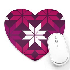 Pattern Background Texture Aztec Heart Mousepads by Amaryn4rt