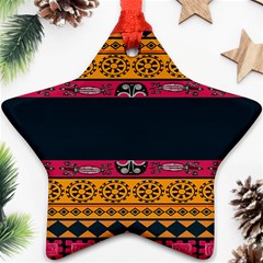 Pattern Ornaments Africa Safari Summer Graphic Ornament (star)