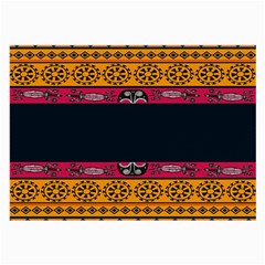 Pattern Ornaments Africa Safari Summer Graphic Large Glasses Cloth (2-side) by Amaryn4rt