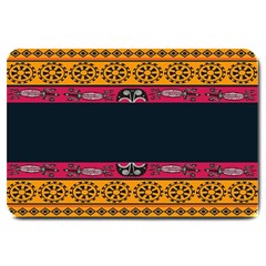 Pattern Ornaments Africa Safari Summer Graphic Large Doormat  by Amaryn4rt