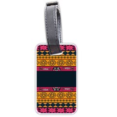 Pattern Ornaments Africa Safari Summer Graphic Luggage Tags (one Side)  by Amaryn4rt