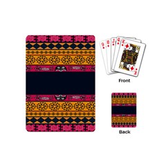 Pattern Ornaments Africa Safari Summer Graphic Playing Cards (mini)  by Amaryn4rt