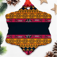 Pattern Ornaments Africa Safari Summer Graphic Ornament (snowflake)