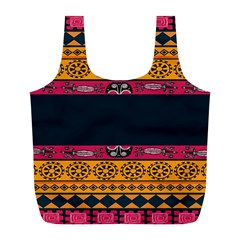 Pattern Ornaments Africa Safari Summer Graphic Full Print Recycle Bags (l)  by Amaryn4rt