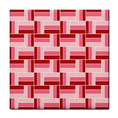 Pink Red Burgundy Pattern Stripes Tile Coasters