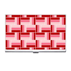 Pink Red Burgundy Pattern Stripes Business Card Holders