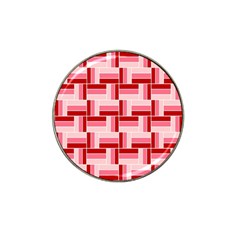 Pink Red Burgundy Pattern Stripes Hat Clip Ball Marker (4 Pack) by Amaryn4rt