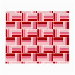 Pink Red Burgundy Pattern Stripes Small Glasses Cloth (2-side)