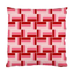 Pink Red Burgundy Pattern Stripes Standard Cushion Case (two Sides)