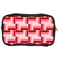 Pink Red Burgundy Pattern Stripes Toiletries Bags