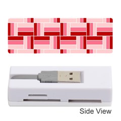 Pink Red Burgundy Pattern Stripes Memory Card Reader (stick)  by Amaryn4rt