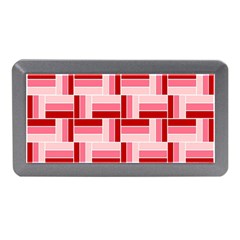 Pink Red Burgundy Pattern Stripes Memory Card Reader (mini)