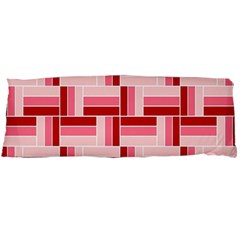 Pink Red Burgundy Pattern Stripes Body Pillow Case (dakimakura)