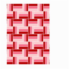 Pink Red Burgundy Pattern Stripes Large Garden Flag (two Sides)