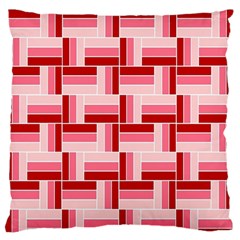 Pink Red Burgundy Pattern Stripes Large Flano Cushion Case (two Sides) by Amaryn4rt