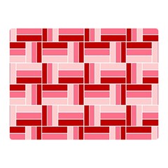 Pink Red Burgundy Pattern Stripes Double Sided Flano Blanket (mini) 