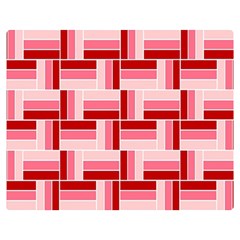 Pink Red Burgundy Pattern Stripes Double Sided Flano Blanket (medium) 